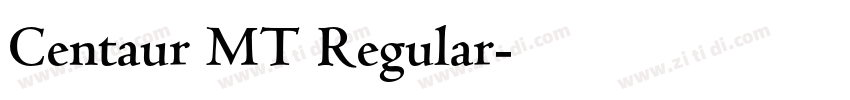 Centaur MT Regular字体转换